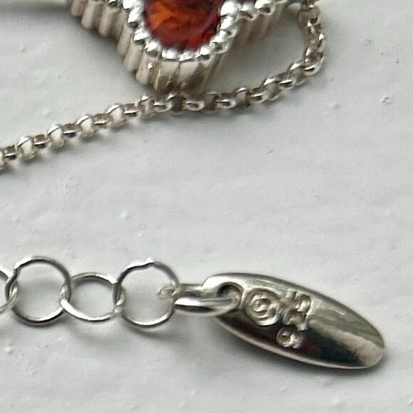 Midwest Amber 925 Sterling Silver 3 Clover Bracelet with Extender (NWT) - Picture 4 of 7